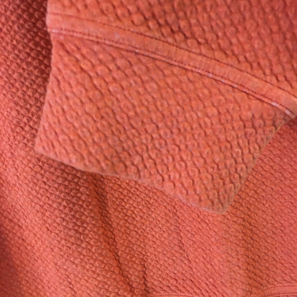 Lululemon All Yours Crewneck Sweatshirt 8 Orange Textured Oversized Loun… - Picture 6 of 10